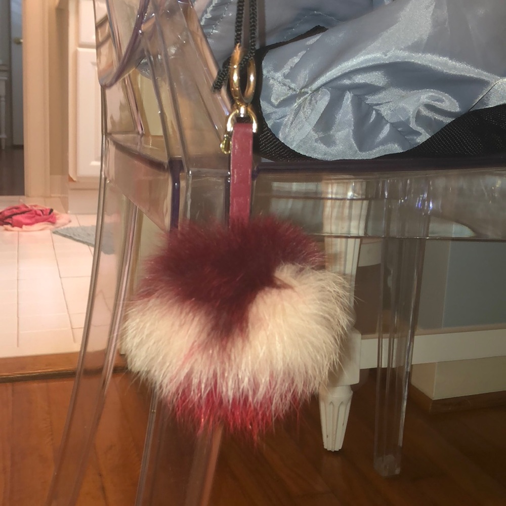 Micheal Kors puffball keychain